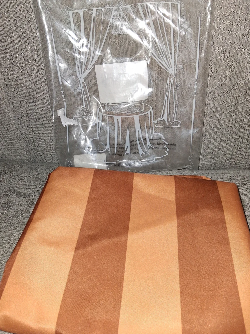 Large Harvest Orange/brown Tablecloth - Autumn Table Linen  Fall Decor 57x120